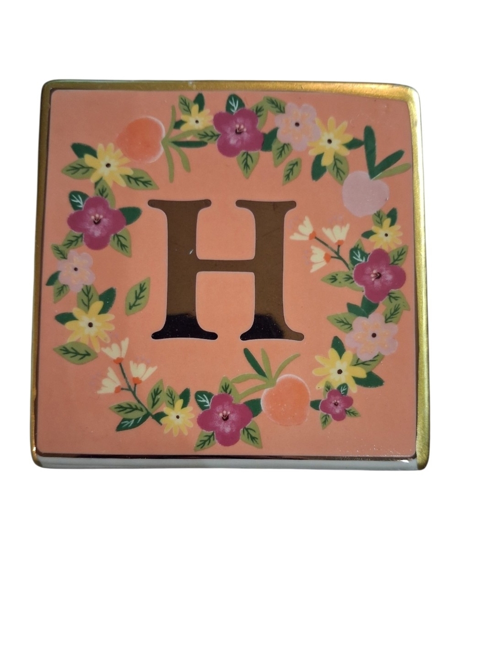 Ceramic Letter H Tabletop Decor